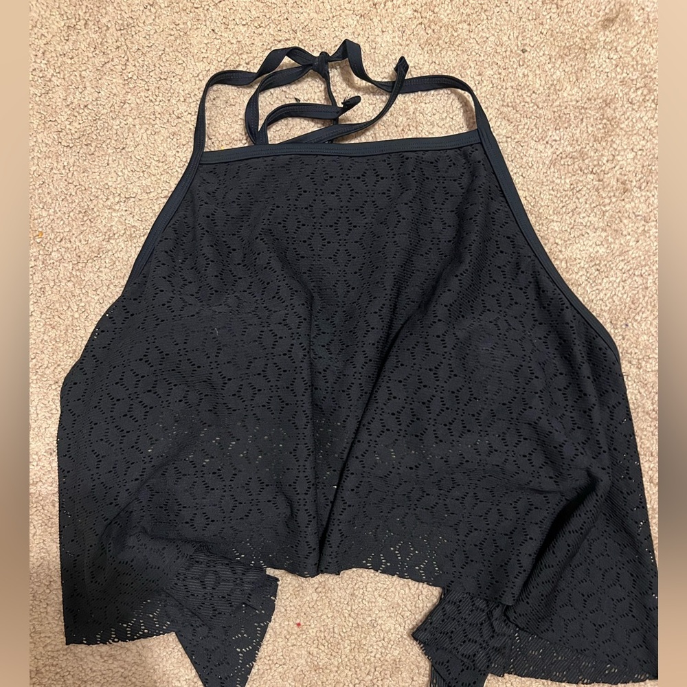 Halter Flounce Swim Top